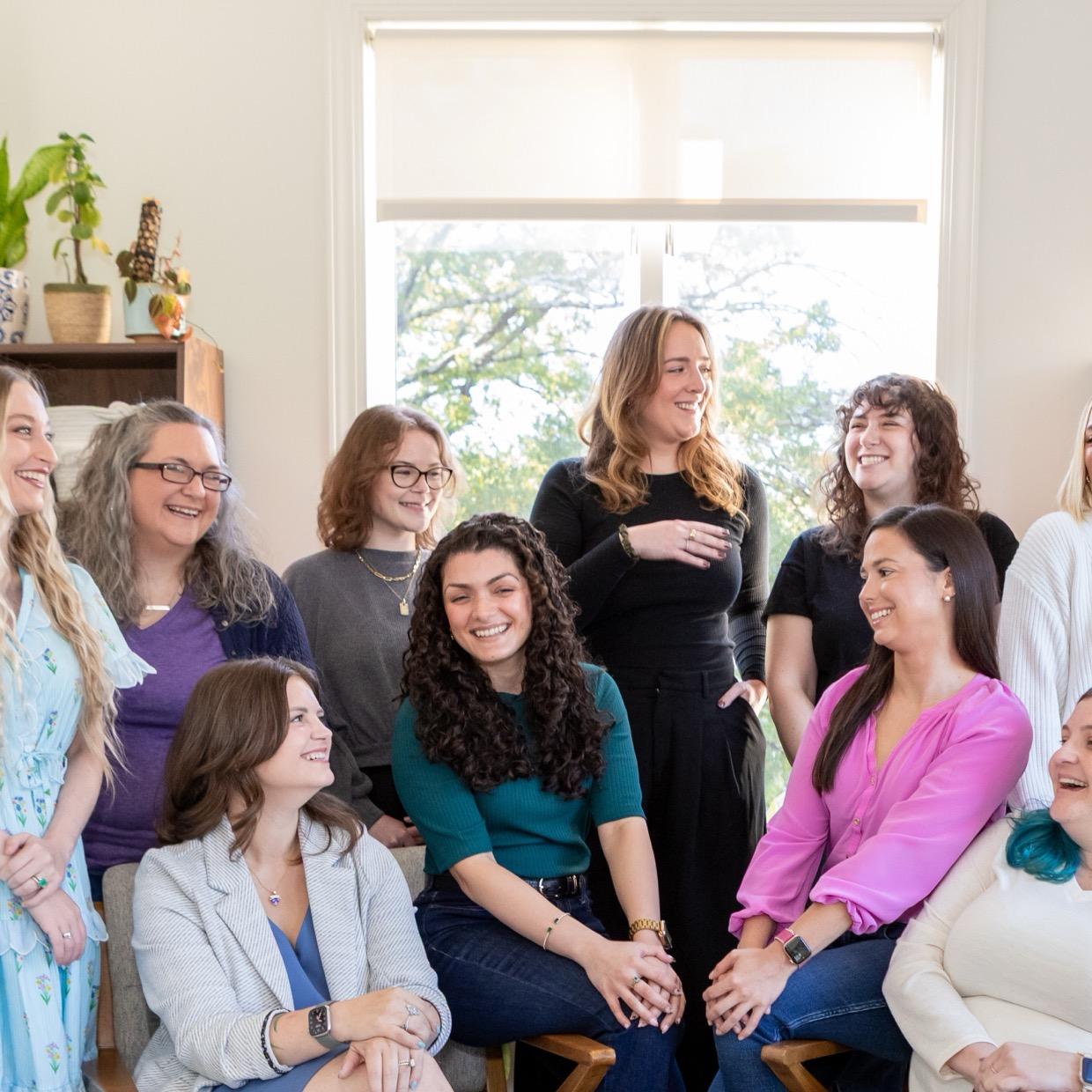 Caladrius Therapy team smiling and chatting